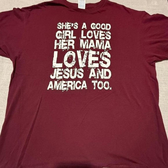 Delta Other - Tom Petty Lyric Graphic T-shirt Burgandy Large Delta Tag